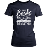 "The Books Are Calling" Women's Fitted T-shirt - Gifts For Reading Addicts