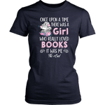 "Once Upon A Time" Women's Fitted T-shirt - Gifts For Reading Addicts