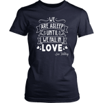 "We fall in love" Women's Fitted T-shirt - Gifts For Reading Addicts