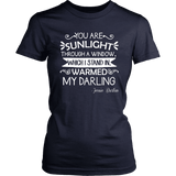 "You are sunlight" Women's Fitted T-shirt - Gifts For Reading Addicts