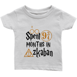 "Spent 9 Months In Azkaban"Infant T-Shirt - Gifts For Reading Addicts