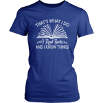 "I Read Books" Women's Fitted T-shirt - Gifts For Reading Addicts