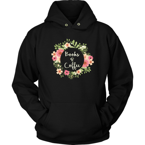 "Books & Coffee" Hoodie - Gifts For Reading Addicts