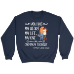 "My heart my life" Sweatshirt - Gifts For Reading Addicts