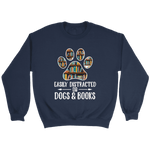 "Dogs and books" Sweatshirt - Gifts For Reading Addicts