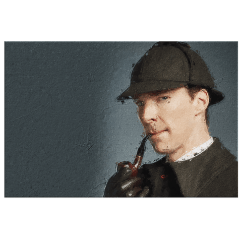 Sherlock Holmes Canvas Art Piece - Gifts For Reading Addicts