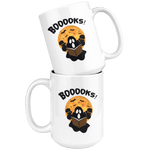 "BOOOOKS"15oz White Mug - Gifts For Reading Addicts