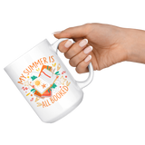 "My Summer Is All Booked"15oz White Mug - Gifts For Reading Addicts