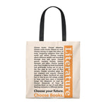 Choose Your Future Choose Books Canvas Tote Bag - Vintage style - Gifts For Reading Addicts