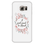 want to read floral phone case white - Gifts For Reading Addicts