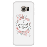 want to read floral phone case white - Gifts For Reading Addicts