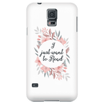 want to read floral phone case white - Gifts For Reading Addicts