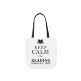 Keep Calm I'm Reading Canvas Tote Bag - Vintage style - Gifts For Reading Addicts