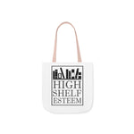 High Shelf Esteem Canvas Tote Bag - Vintage style - Gifts For Reading Addicts