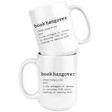 "Book hangover"15oz white mug - Gifts For Reading Addicts