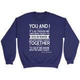 "You and i" Sweatshirt - Gifts For Reading Addicts