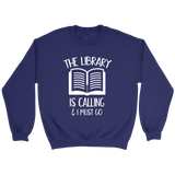 "The library" Sweatshirt - Gifts For Reading Addicts