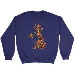 "UK Bookish Map" Sweatshirt - Gifts For Reading Addicts