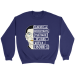 Ruth Bader "A Girl With A Book" Sweatshirt - Gifts For Reading Addicts