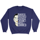 Ruth Bader "A Girl With A Book" Sweatshirt - Gifts For Reading Addicts