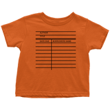 Library Card Toddler T-Shirt - Gifts For Reading Addicts