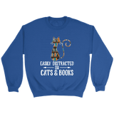 "Cats and books" Sweatshirt - Gifts For Reading Addicts