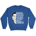 Ruth Bader "A Girl With A Book" Sweatshirt - Gifts For Reading Addicts