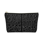 The Lion The Witch And The Wardrobe Book Page Accessory Pouch for book lovers - Gifts For Reading Addicts