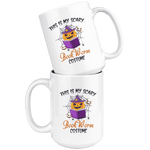 "Bookworm costume"15oz White Mug - Gifts For Reading Addicts