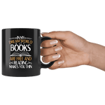 "In My Dream World"11oz Black Mug - Gifts For Reading Addicts