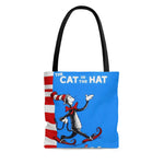 The Cat In The Hat Book Cover Tote Bag - Gifts For Reading Addicts