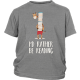 "I'd rather be reading"YOUTH SHIRT - Gifts For Reading Addicts