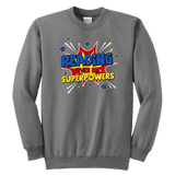 ''Reading gives me"YOUTH CREWNECK SWEATSHIRT - Gifts For Reading Addicts