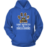 "Dogs and books" Hoodie - Gifts For Reading Addicts