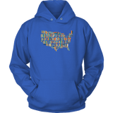 "USA Bookish Map" Hoodie - Gifts For Reading Addicts