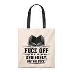 I'm Reading Canvas Tote Bag - Vintage style - Gifts For Reading Addicts