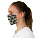 Love Books Spines Fabric Face Mask - Gifts For Reading Addicts