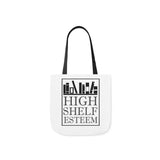 High Shelf Esteem Canvas Tote Bag - Vintage style - Gifts For Reading Addicts