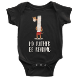 "I'd rather be reading" BABY BODYSUITS - Gifts For Reading Addicts