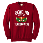 "Reading gives me"YOUTH CREWNECK SWEATSHIRT - Gifts For Reading Addicts