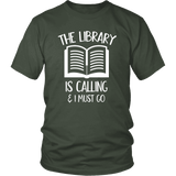 "The library" Unisex T-Shirt - Gifts For Reading Addicts