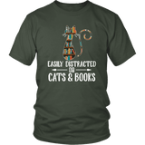 "Cats and books" Unisex T-Shirt - Gifts For Reading Addicts