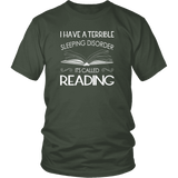 "Sleeping disorder" Unisex T-Shirt - Gifts For Reading Addicts