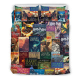 HP Book Cover Pattern Bedding - Gifts For Reading Addicts