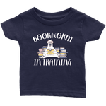 "Bookworm In Training"Infant T-shirt - Gifts For Reading Addicts