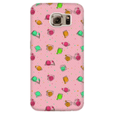 Colorful Bookish Pattern Phone Case Pink - Gifts For Reading Addicts