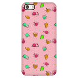 Colorful Bookish Pattern Phone Case Pink - Gifts For Reading Addicts