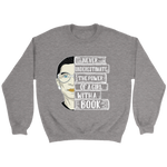 Ruth Bader "A Girl With A Book" Sweatshirt - Gifts For Reading Addicts