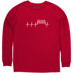 Book heart pulse Long Sleeve Shirt - Gifts For Reading Addicts