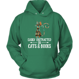 "Cats and books" Hoodie - Gifts For Reading Addicts